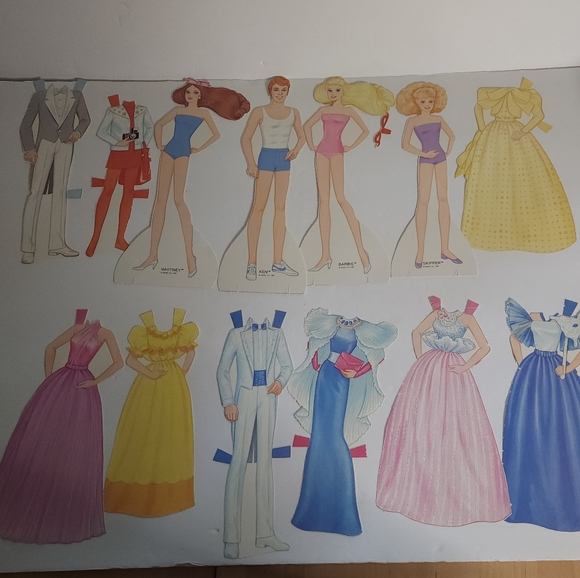 Vintage 1987 Jewel Secrets Barbie Paper Doll Mattel - Picture 2 of 10